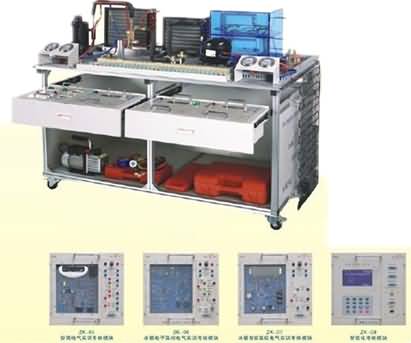 现代制冷与空调系统技能实训装置, 空调制冷制热实验室设备